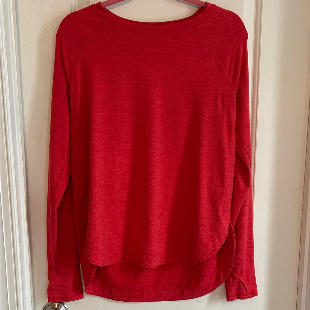 Layer 8 Women's Vibrant Red Long Sleeve Tee